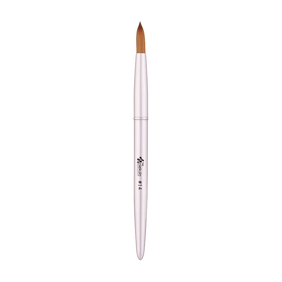 Пензлик для акрилу Nails Molekula Professional Natural Brush For Acrylic 14, 1 шт