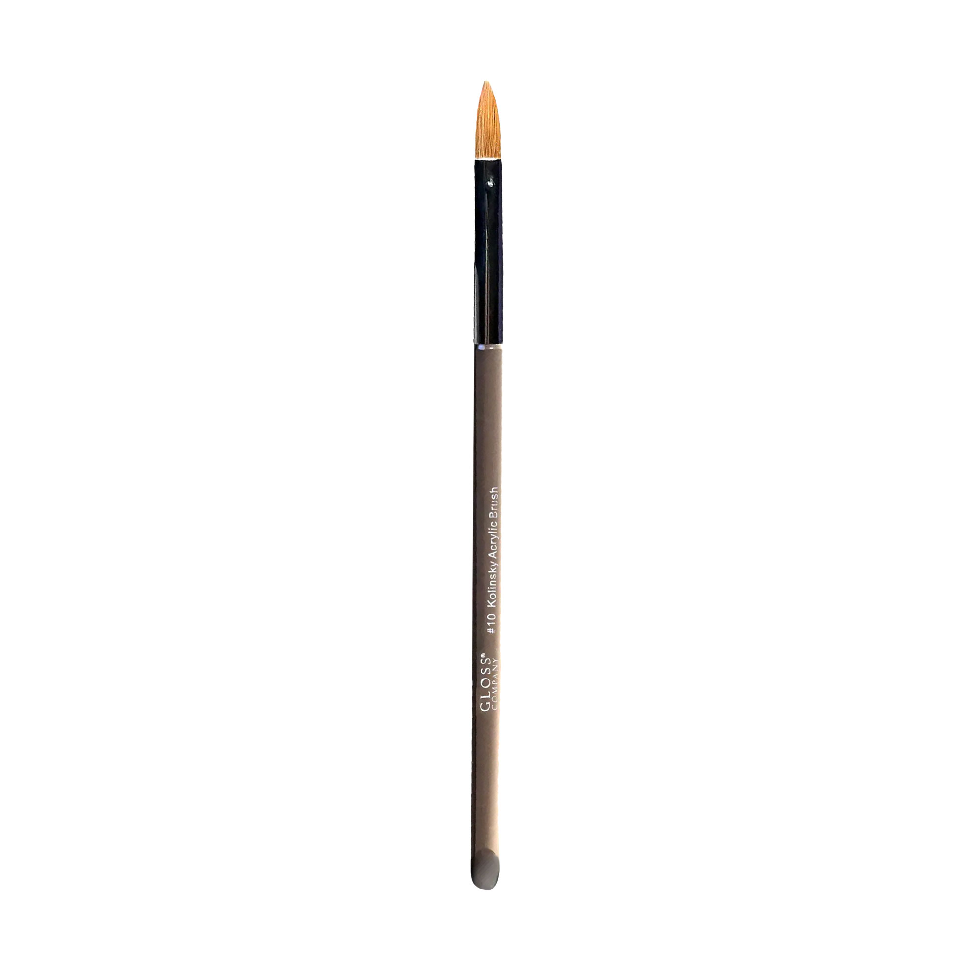 Пензлик для акрилу та акрил-гелю Gloss Kolinsky Acrylic Brush 10, 1 шт (93959)