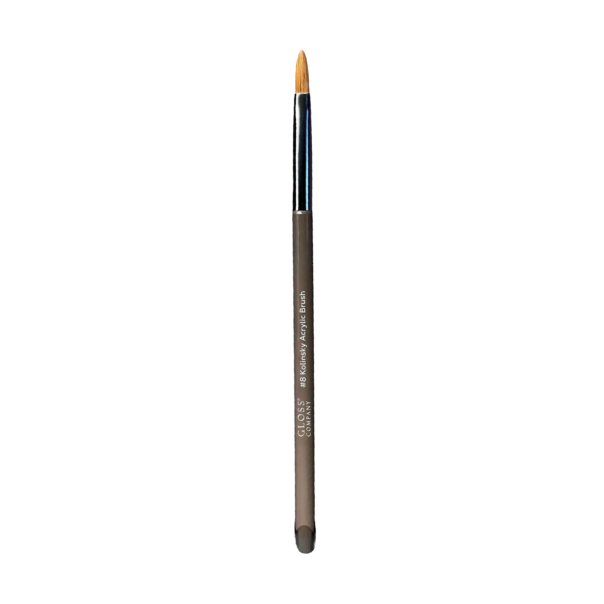 Пензлик для акрилу та акрил-гелю Gloss Kolinsky Acrylic Brush 8, 1 шт (80305)
