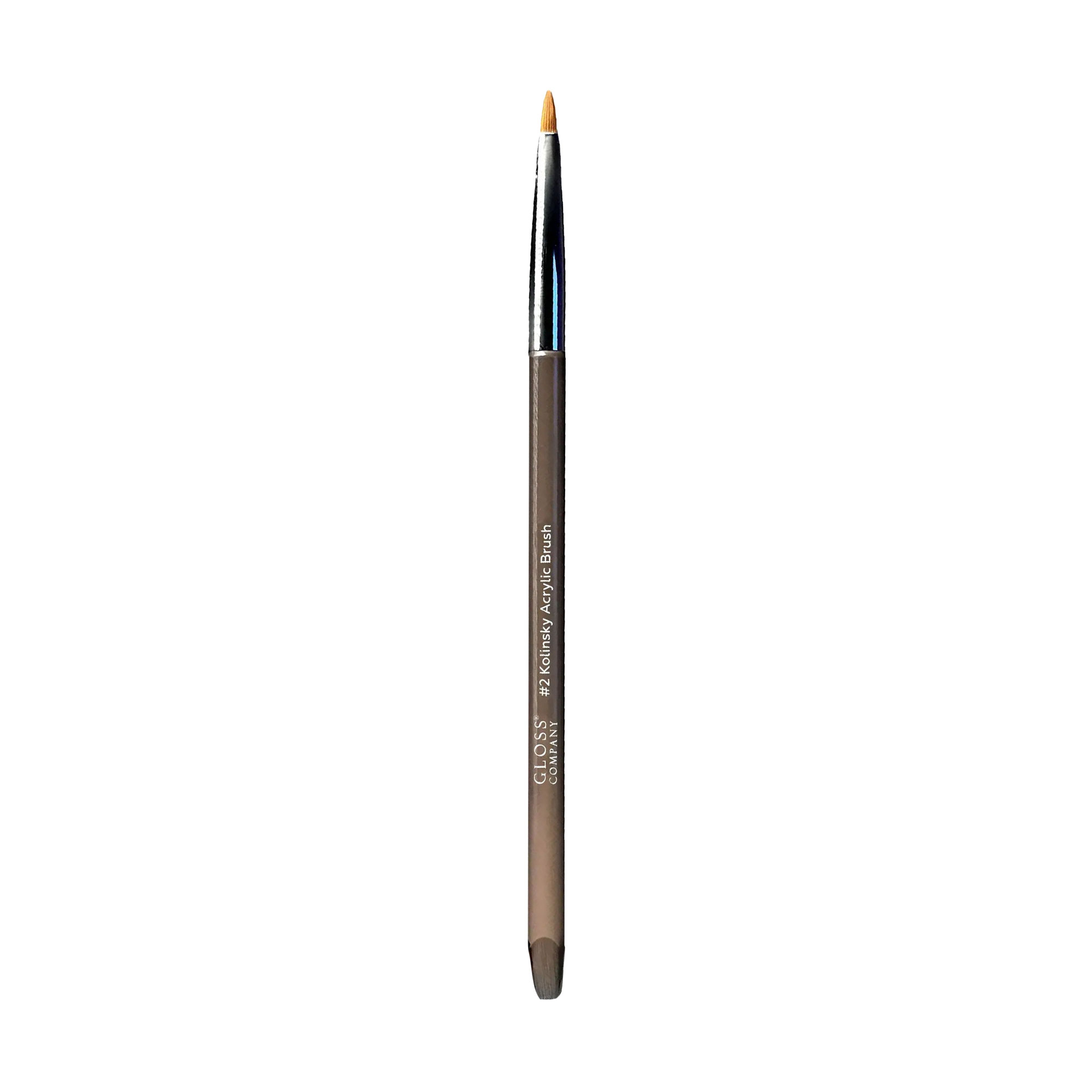 Пензлик для акрилу та акрил-гелю Gloss Kolinsky Acrylic Brush 2, 1 шт (13647)